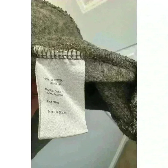 EUC J. Peterman Gray Full Zip Sweater Men’s XL Black Trim on Sleeves and Collar - Picture 5 of 8